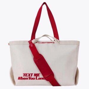 REPOP NWT Beis x The Lonely Ghost Travel Tote in Ghost White - LIMITED EDITION